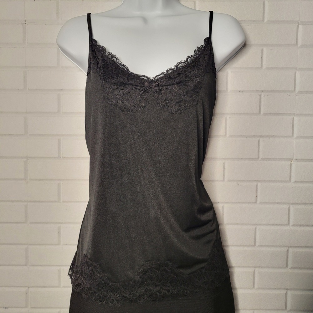Vintage Y2K The Limited Camisole XL Black Lace Trim Shelf Bra NWT - Picture 14 of 14